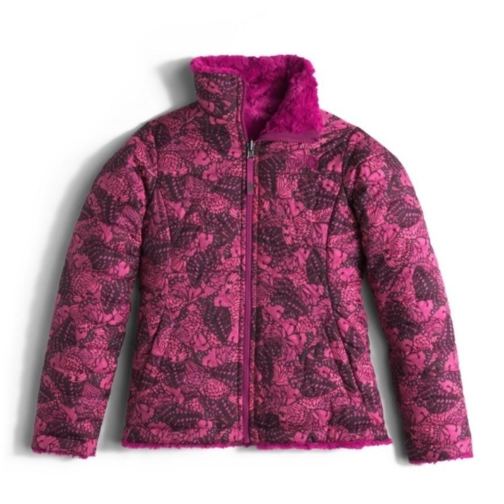 New The North Face Reversible Mossbud winter jacket medium Girls